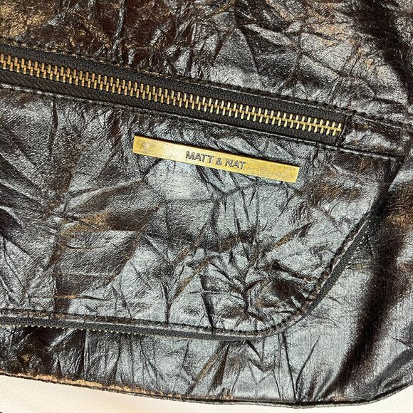Matt & Nat Black Shoulder Bag - Picture 3 of 8
